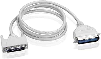 Madhabi 5M Parallel Printer Cable, DB25 Male to Centronics 36 Pin IEEE-1284 Connector, LPT Printer Cable for Dot Matrix, Legacy Inkjet and Laser Print