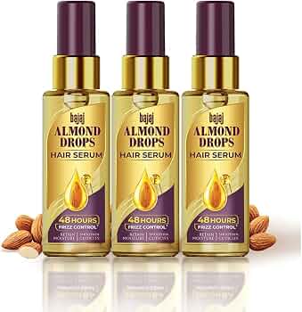 64% Off : Bajaj Almond Drops Hair Serum 50ml (Pack Of 3) @194